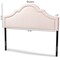 Baxton Studio Rita Light Pink Velvet Upholstered Full Size Headboard 155-9332 - alternate 3